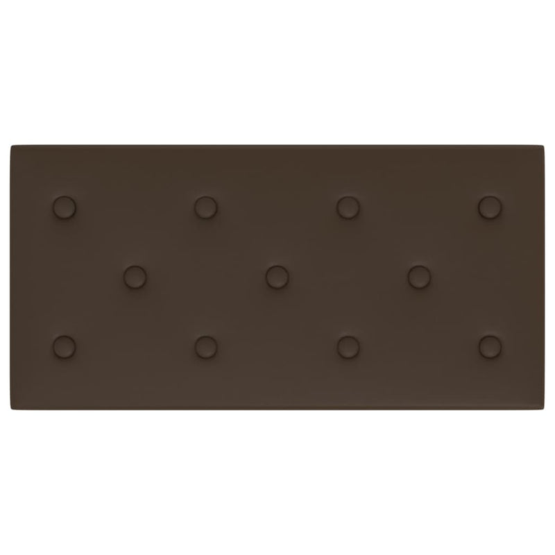 vidaXL 12 db barna műbőr fali panel 60 x 30 cm 2,16 m²