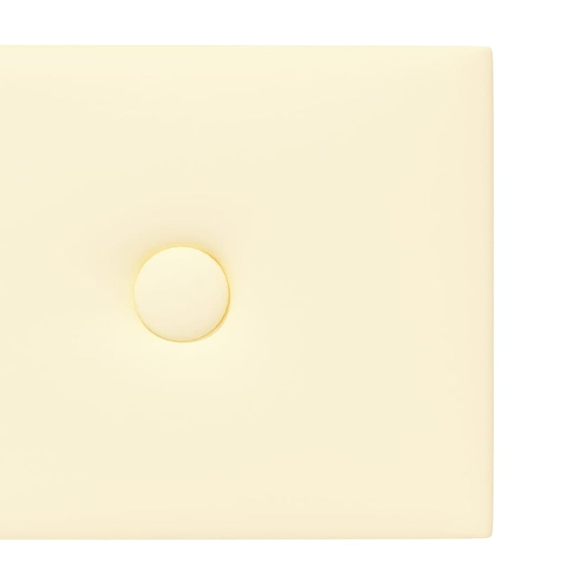 vidaXL 12 db krémszínű műbőr fali panel 90 x 15 cm 1,62 m²