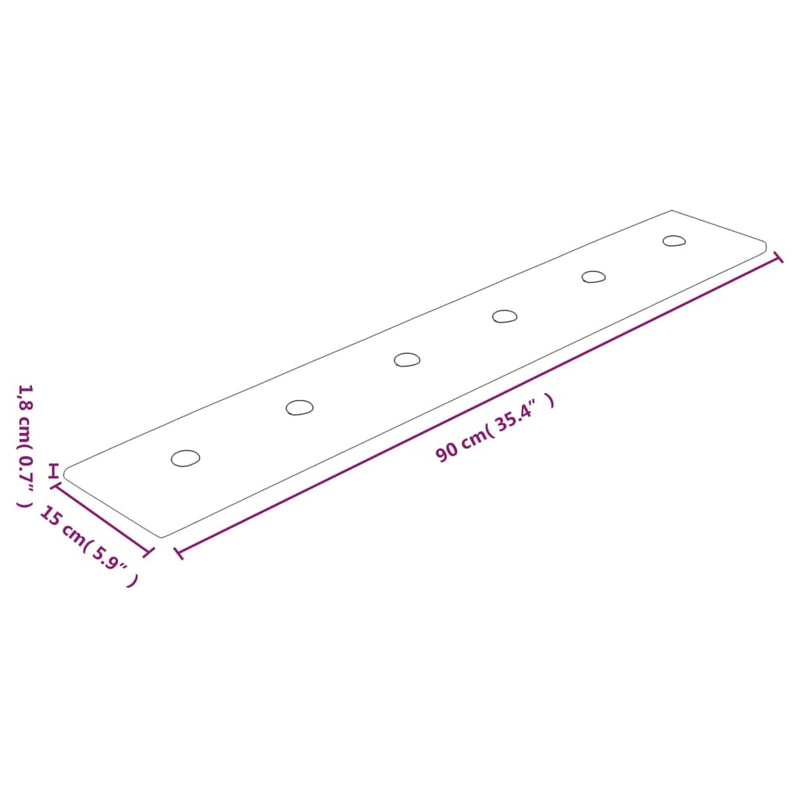 vidaXL 12 db krémszínű műbőr fali panel 90 x 15 cm 1,62 m²