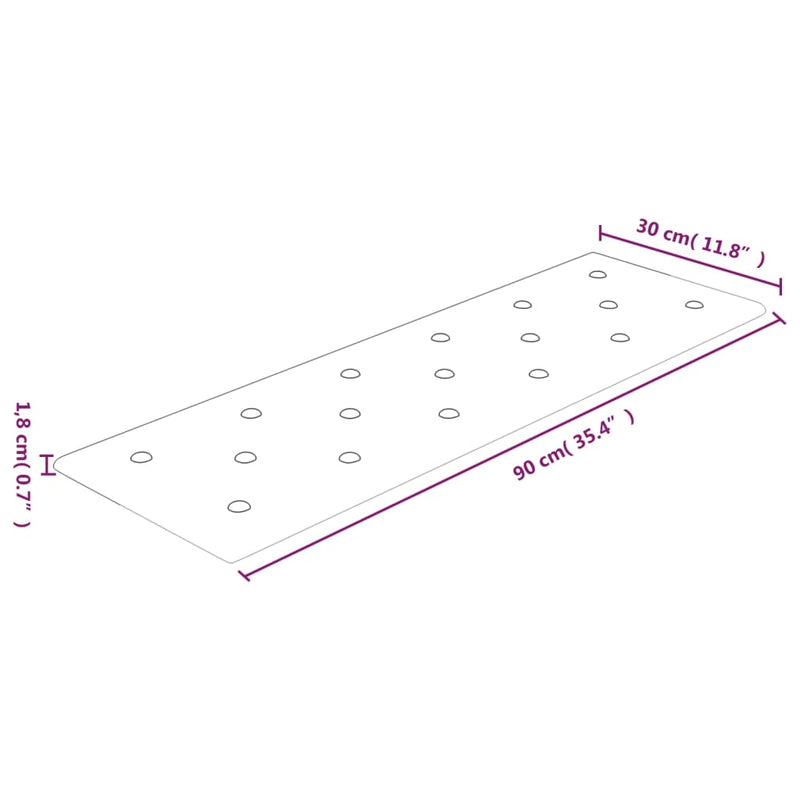 vidaXL 12 db kávészínű műbőr fali panel 90 x 30 cm 3,24 m²