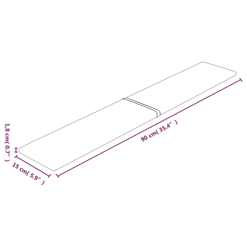 vidaXL 12 db sárga bársony fali panel 90x15 cm 1,62 m²