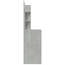 vidaXL betonszürke fésülködőasztal tükörrel 74,5 x 40 x 141 cm