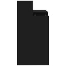 vidaXL fekete szerelt fa íróasztal LED-ekkel 97 x 45 x 90 cm