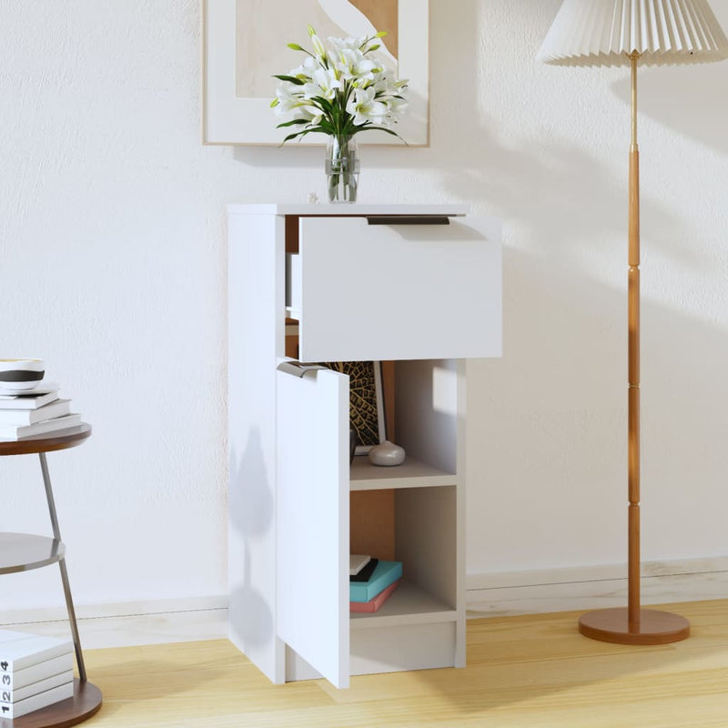 vidaXL fehér szerelt fa tálalószekrény 30 x 30 x 70 cm