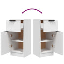 vidaXL fehér szerelt fa tálalószekrény 30 x 30 x 70 cm