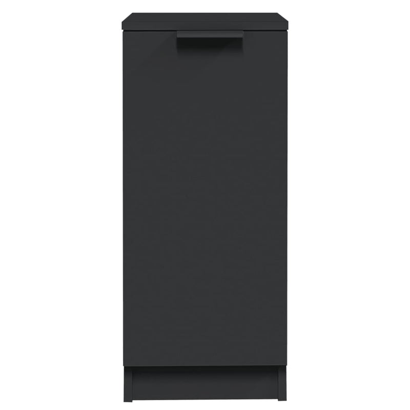 vidaXL 2 db fekete szerelt fa tálalószekrény 30 x 30 x 70 cm