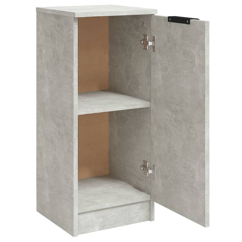 vidaXL 2 db betonszürke szerelt fa tálalószekrény 30 x 30 x 70 cm