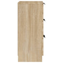 vidaXL sonoma-tölgyszínű szerelt fa tálalóasztal 30 x 30 x 70 cm