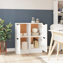 vidaXL 2 db fehér szerelt fa tálalószekrény 30 x 30 x 70 cm