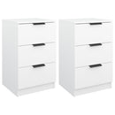 vidaXL 2 db fehér éjjeliszekrény 40 x 36 x 65 cm