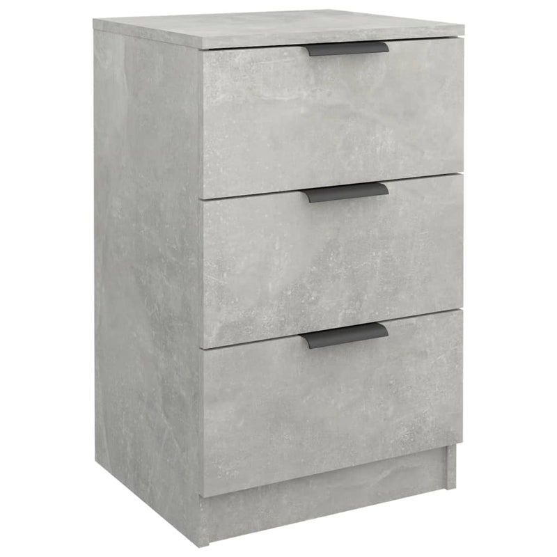 vidaXL 2 db betonszürke éjjeliszekrény 40 x 36 x 65 cm