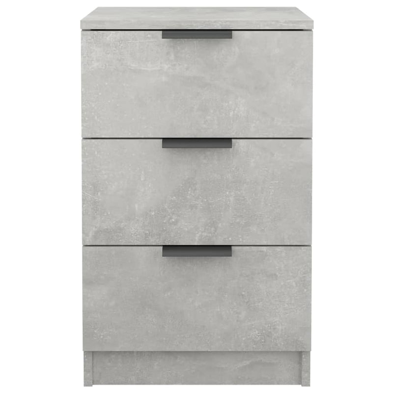vidaXL 2 db betonszürke éjjeliszekrény 40 x 36 x 65 cm