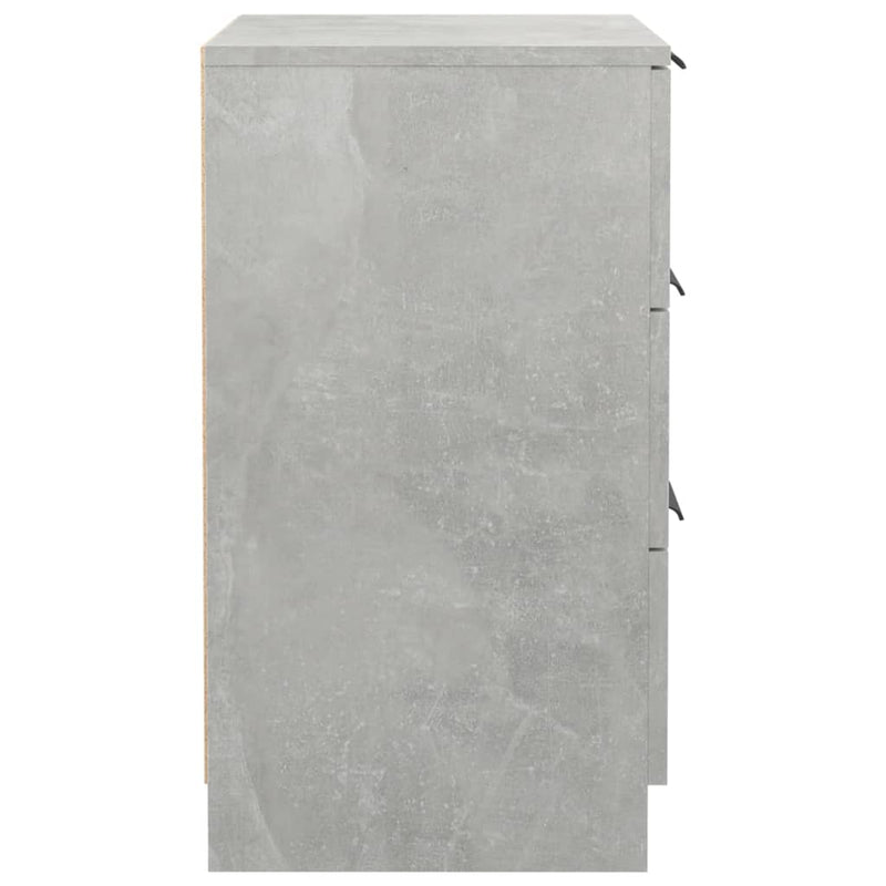 vidaXL 2 db betonszürke éjjeliszekrény 40 x 36 x 65 cm