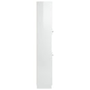 vidaXL magasfényű fehér szerelt fa fürdőszobaszekrény 32x34x188,5 cm