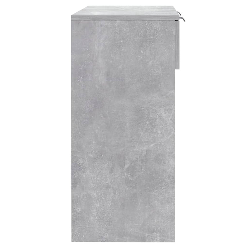 vidaXL betonszürke szerelt fa tálalóasztal 90 x 36 x 75 cm