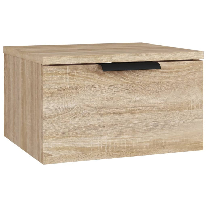 vidaXL sonoma tölgy falra szerelhető éjjeliszekrény 34x30x20 cm