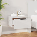 vidaXL magasfényű fehér falra szerelhető éjjeliszekrény 34x30x20 cm