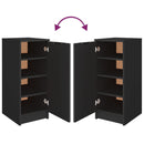 vidaXL fekete szerelt fa cipőszekrény 30 x 35 x 70 cm