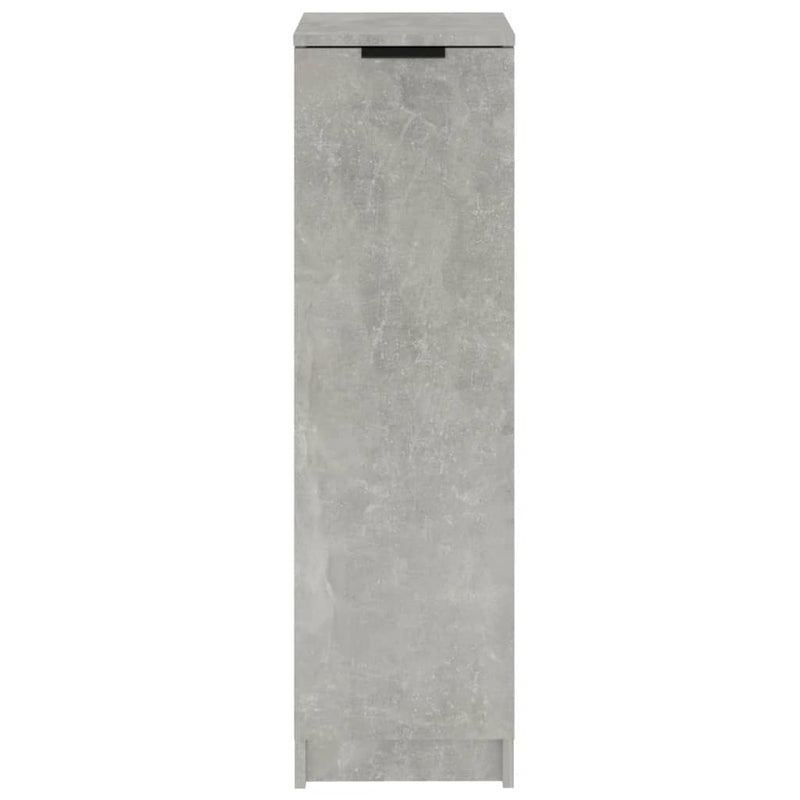 vidaXL betonszürke szerelt fa cipősszekrény 30 x 35 x 100 cm