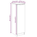 vidaXL betonszürke szerelt fa cipősszekrény 30 x 35 x 100 cm