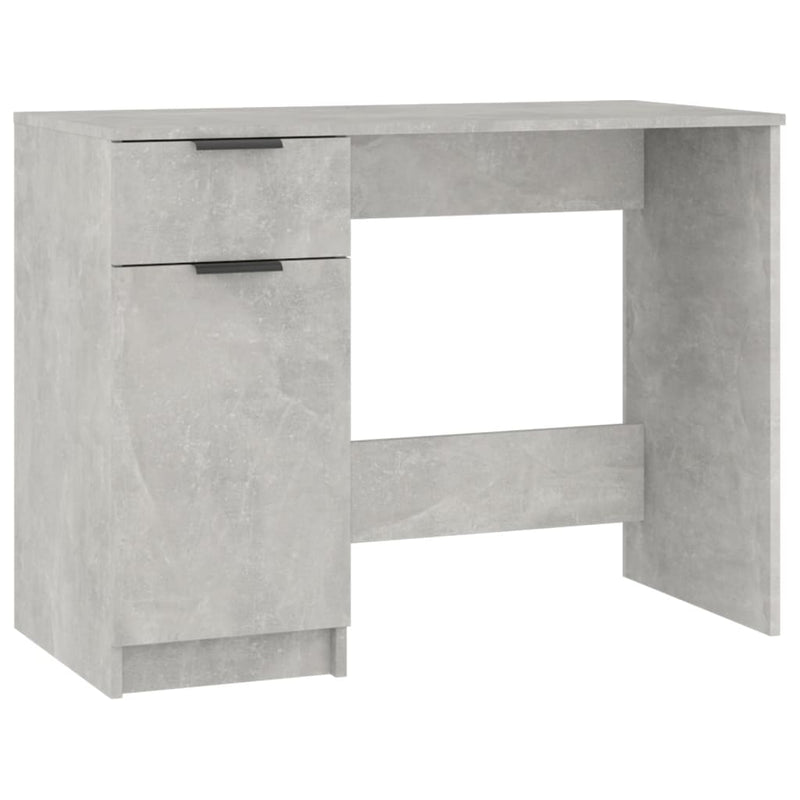 vidaXL betonszürke színű szerelt fa íróasztal 100 x 50 x 75 cm