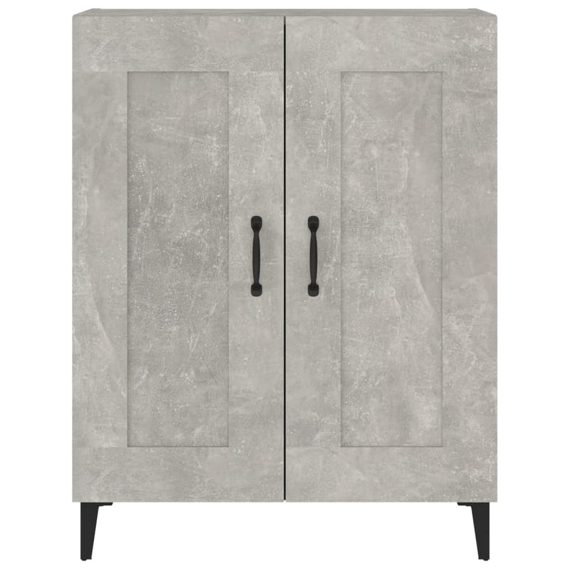 vidaXL betonszürke szerelt fa tálalószekrény 69,5 x 34 x 90 cm