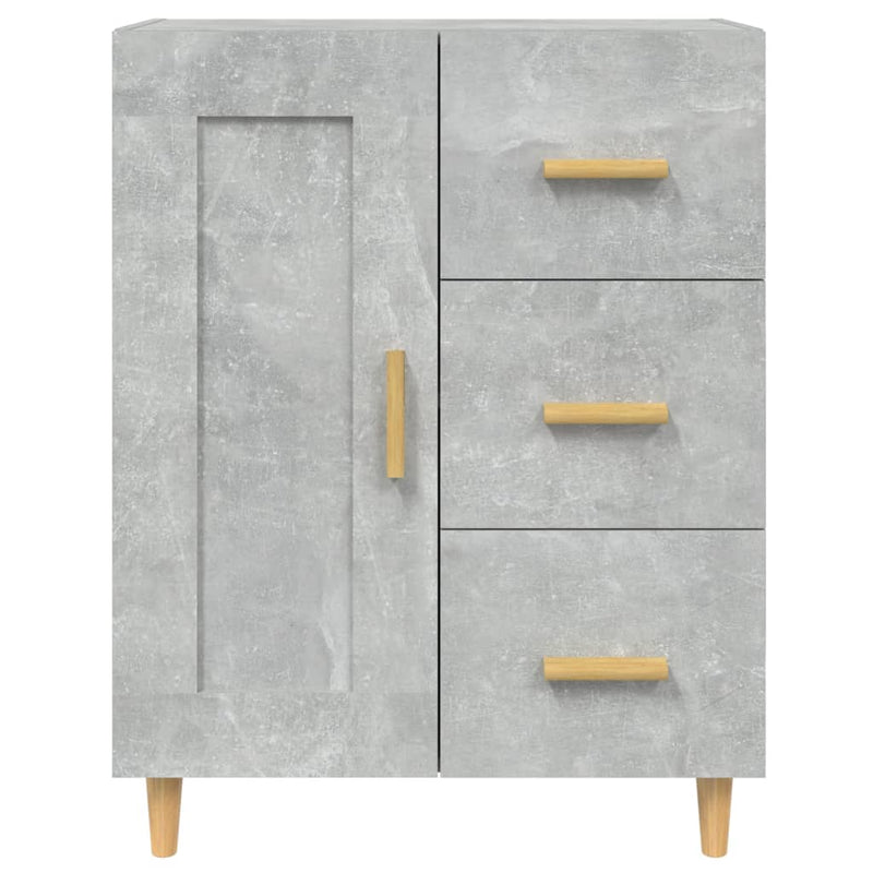 vidaXL betonszürke szerelt fa tálalószekrény 69,5 x 34 x 90 cm