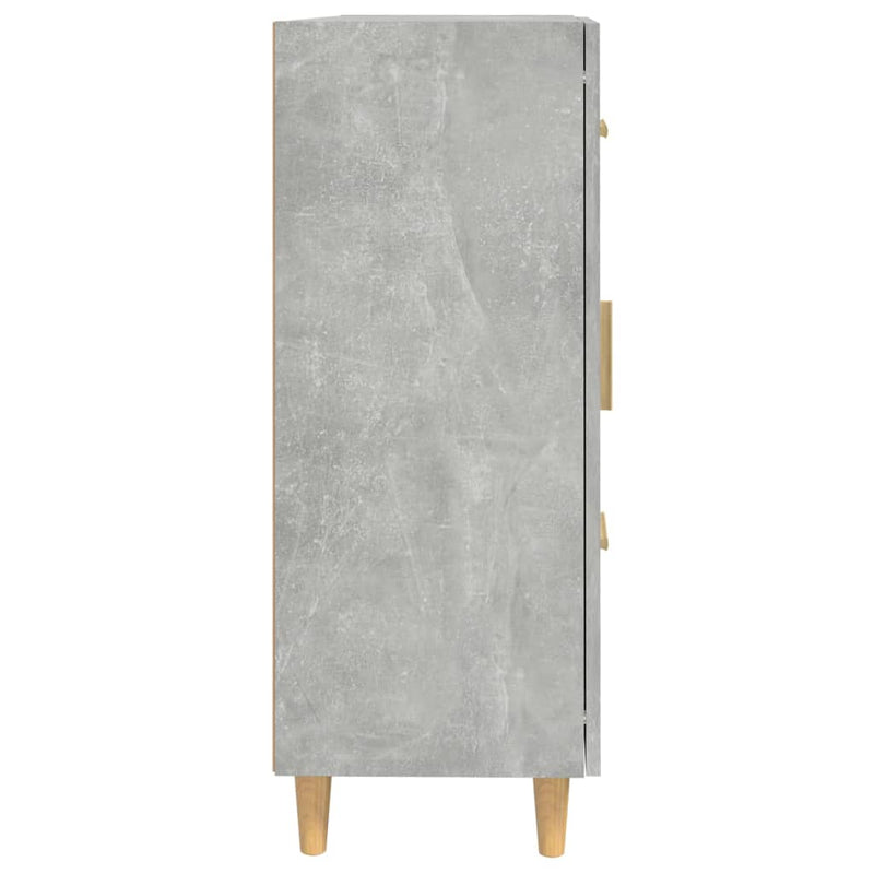 vidaXL betonszürke szerelt fa tálalószekrény 69,5 x 34 x 90 cm