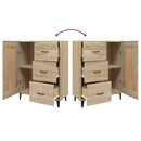 vidaXL sonoma tölgy színű szerelt fa tálalószekrény 69,5 x 34 x 90 cm