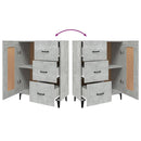 vidaXL betonszürke szerelt fa tálalószekrény 69,5 x 34 x 90 cm