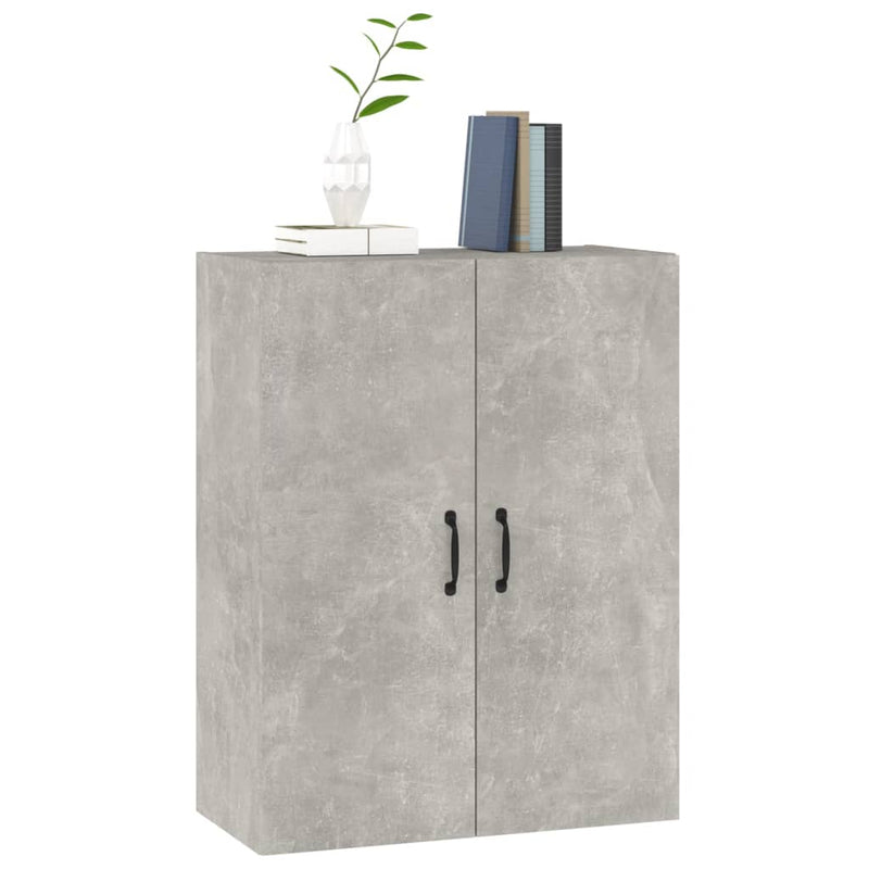vidaXL betonszürke szerelt fa függőszekrény 69,5 x 34 x 90 cm