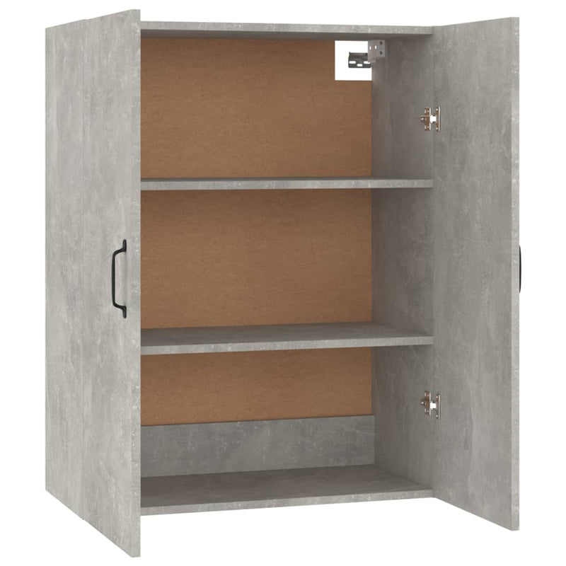vidaXL betonszürke szerelt fa függőszekrény 69,5 x 34 x 90 cm