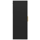 vidaXL fekete függő faliszekrény 69,5 x 34 x 90 cm