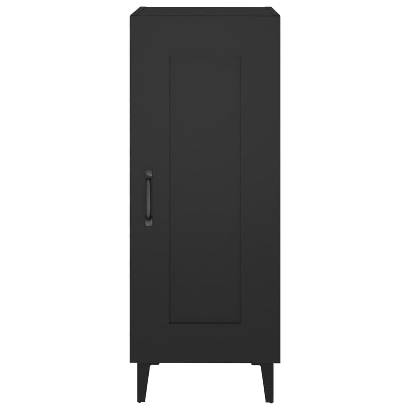 vidaXL fekete szerelt fa tálalóasztal 34,5 x 34 x 90 cm