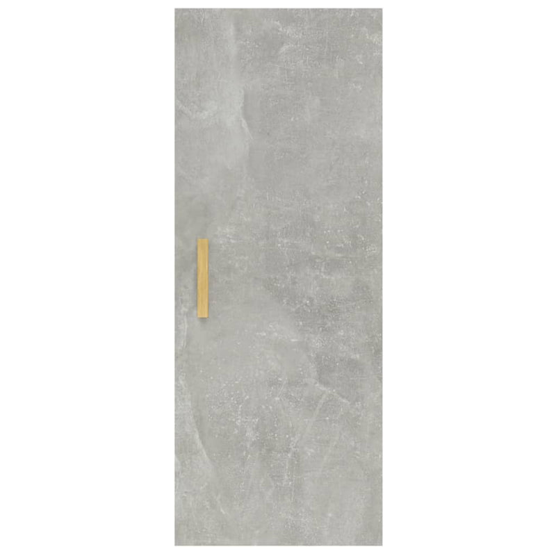 vidaXL betonszürke szerelt fa faliszekrény 34,5 x 34 x 90 cm