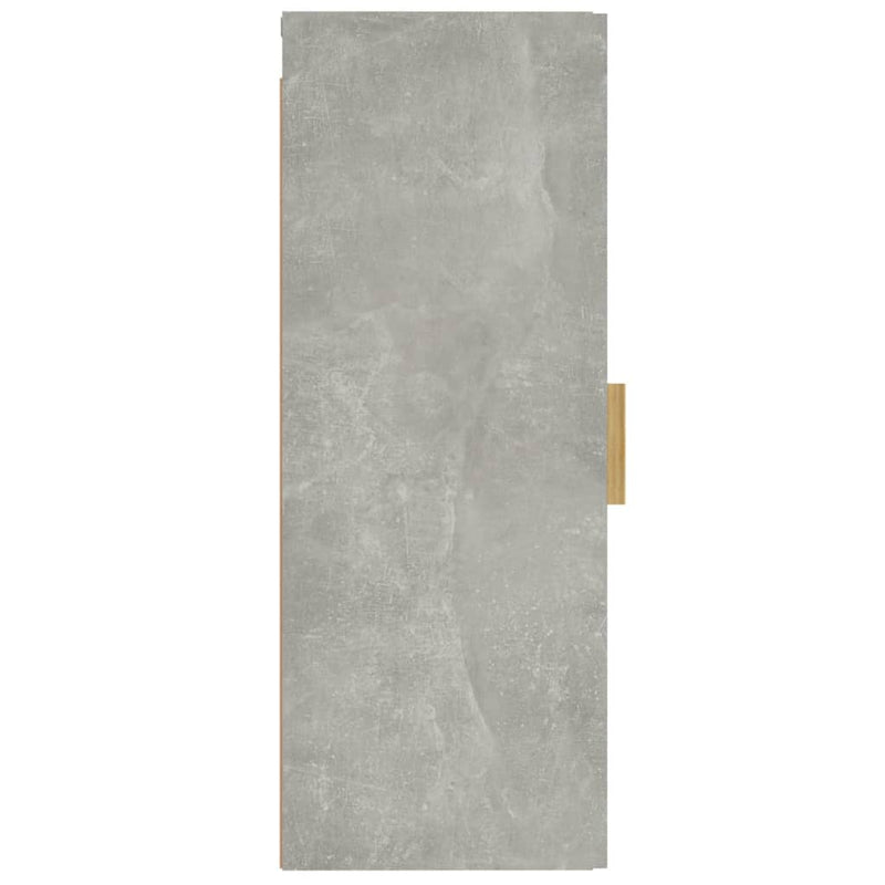 vidaXL betonszürke szerelt fa faliszekrény 34,5 x 34 x 90 cm