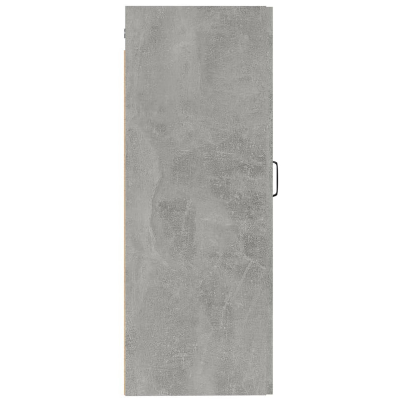 vidaXL betonszürke szerelt fa függőszekrény 35 x 34 x 90 cm