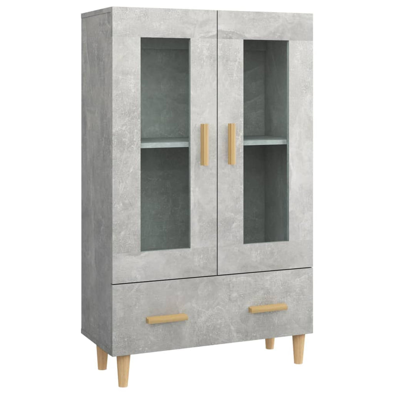 vidaXL betonszürke szerelt fa magasszekrény 70 x 31 x 115 cm