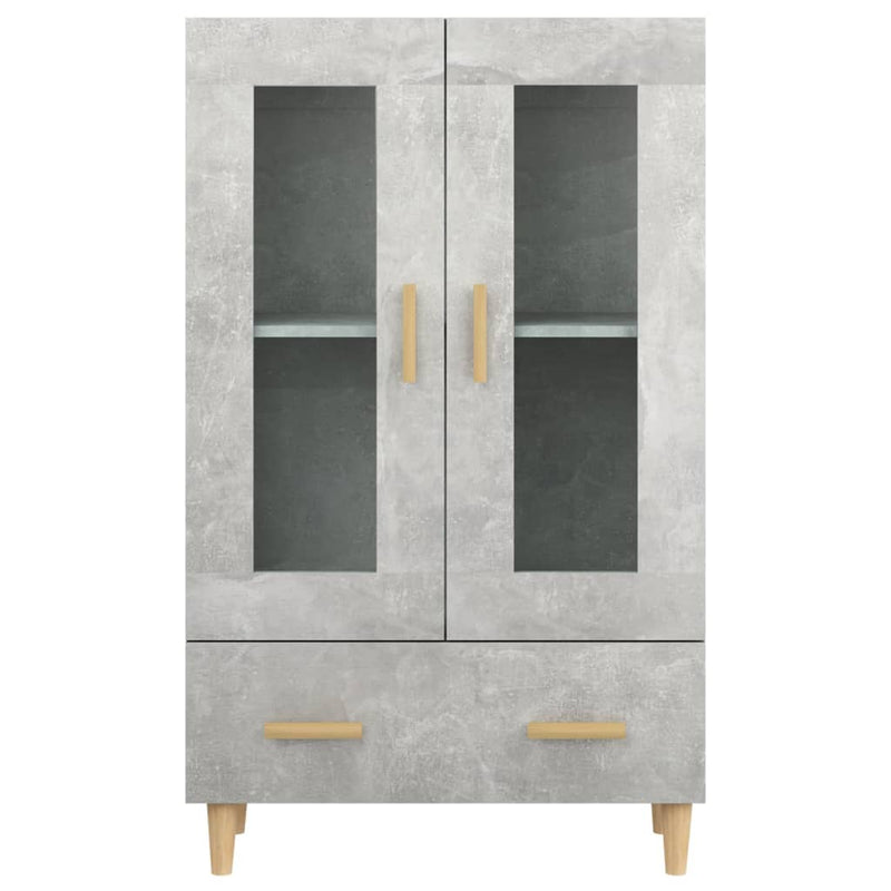 vidaXL betonszürke szerelt fa magasszekrény 70 x 31 x 115 cm