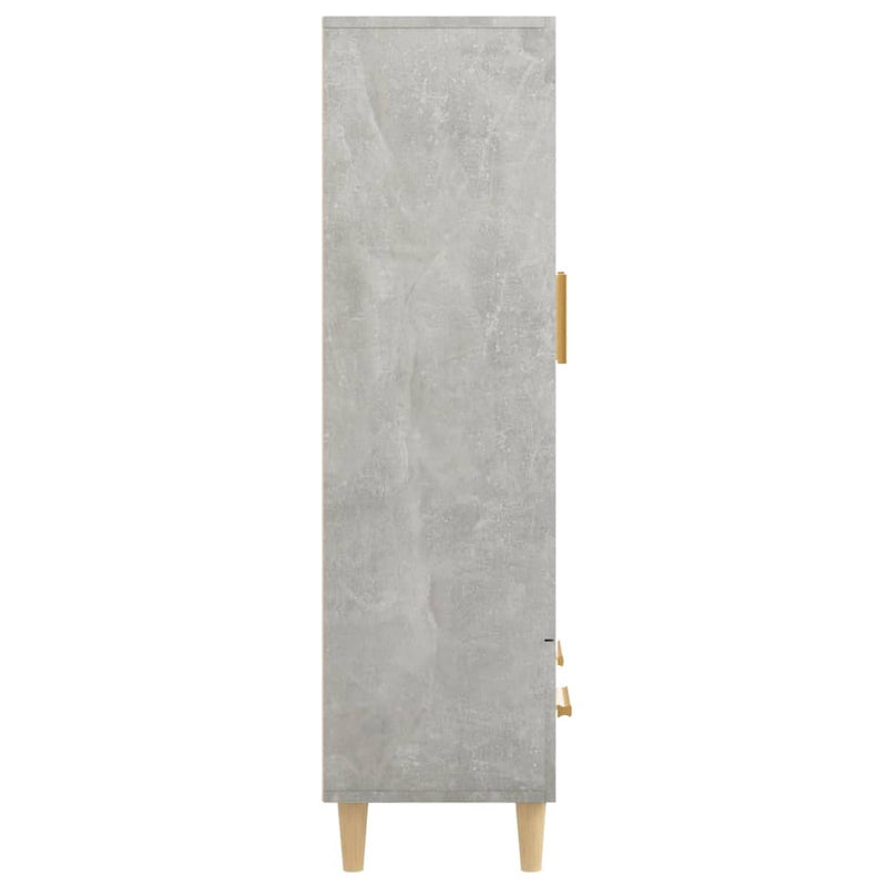 vidaXL betonszürke szerelt fa magasszekrény 70 x 31 x 115 cm