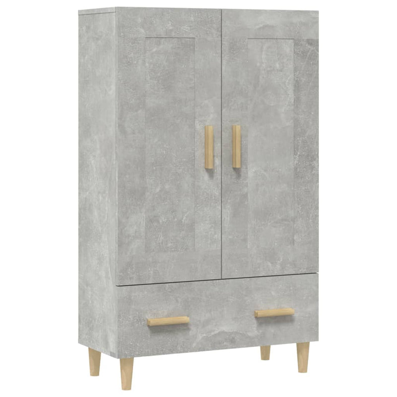 vidaXL betonszürke szerelt fa magasszekrény 70 x 31 x 115 cm