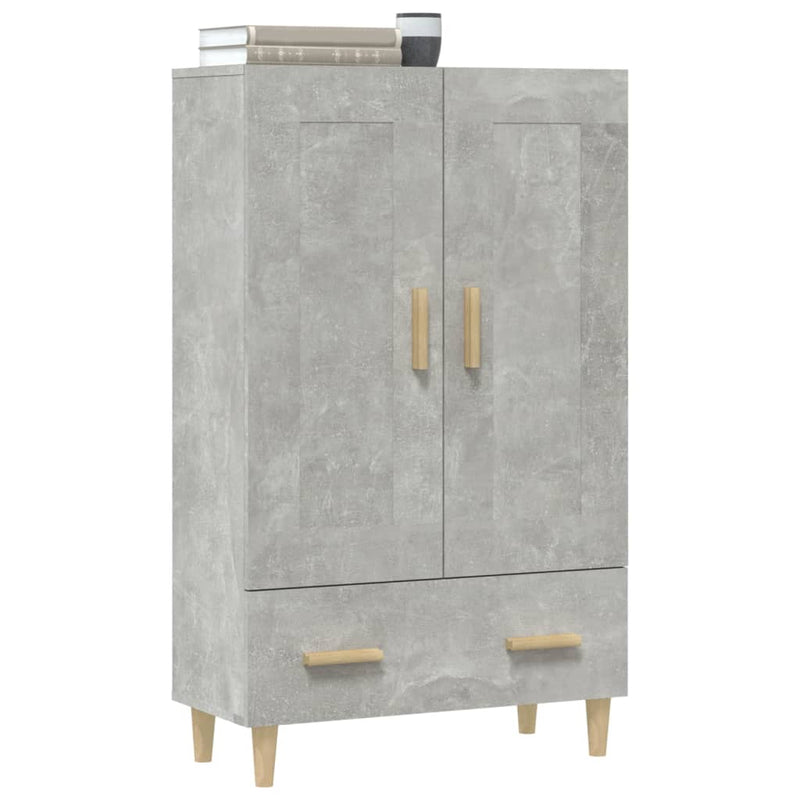 vidaXL betonszürke szerelt fa magasszekrény 70 x 31 x 115 cm