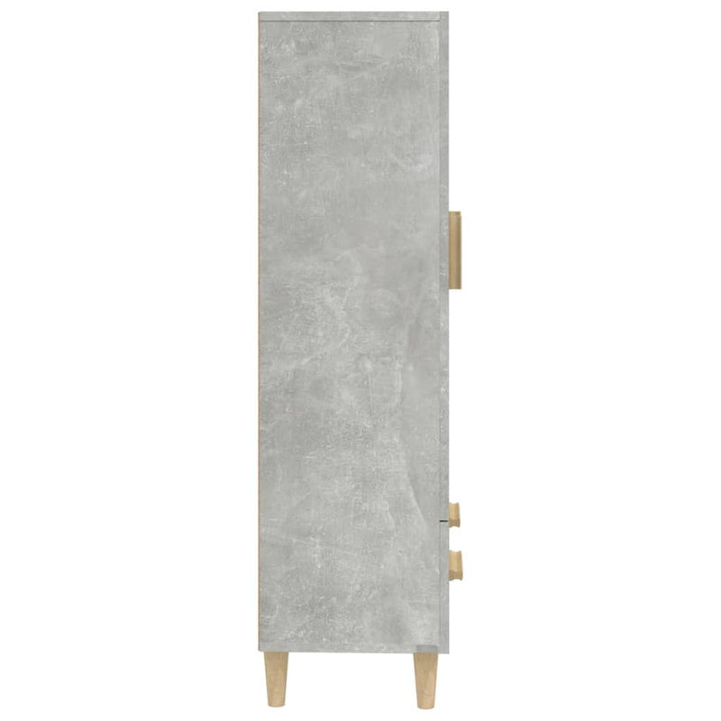 vidaXL betonszürke szerelt fa magasszekrény 70 x 31 x 115 cm