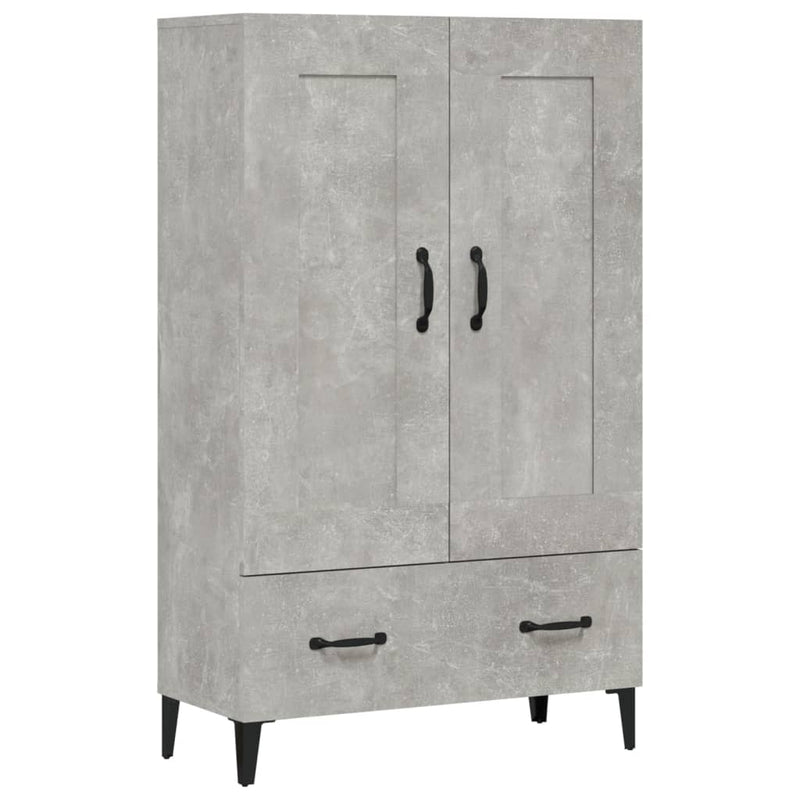 vidaXL betonszürke szerelt fa magasszekrény 70 x 31 x 115 cm