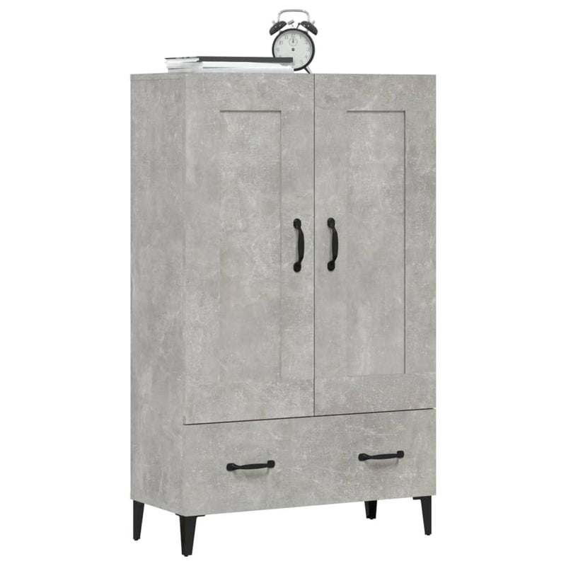 vidaXL betonszürke szerelt fa magasszekrény 70 x 31 x 115 cm