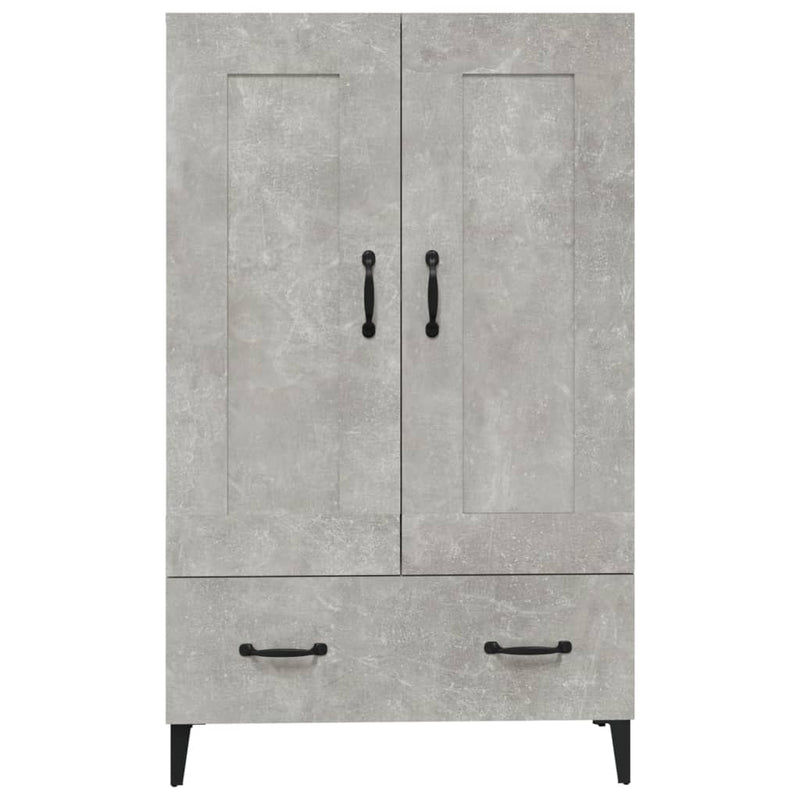 vidaXL betonszürke szerelt fa magasszekrény 70 x 31 x 115 cm