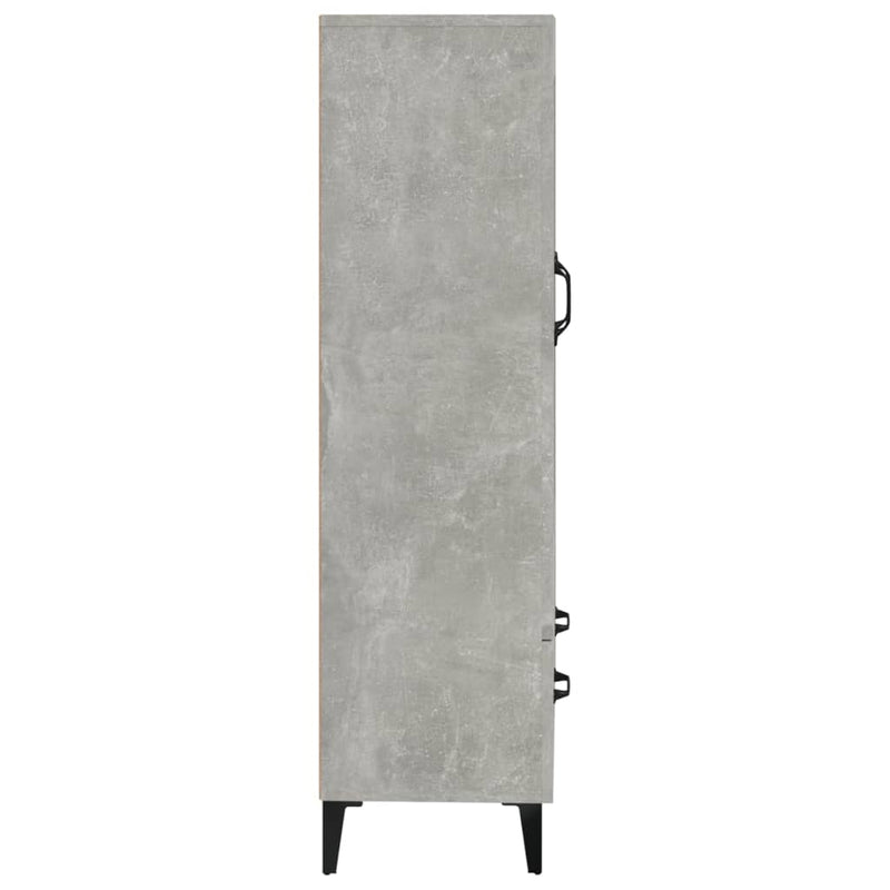 vidaXL betonszürke szerelt fa magasszekrény 70 x 31 x 115 cm