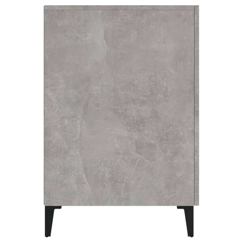 vidaXL betonszürke szerelt fa íróasztal 140 x 50 x 75 cm