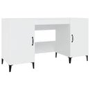 vidaXL magasfényű fehér színű szerelt fa íróasztal 140 x 50 x 75 cm