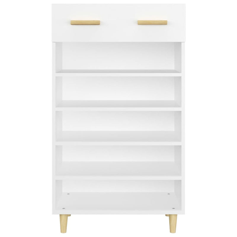 vidaXL fehér szerelt fa cipőszekrény 60 x 35 x 105 cm